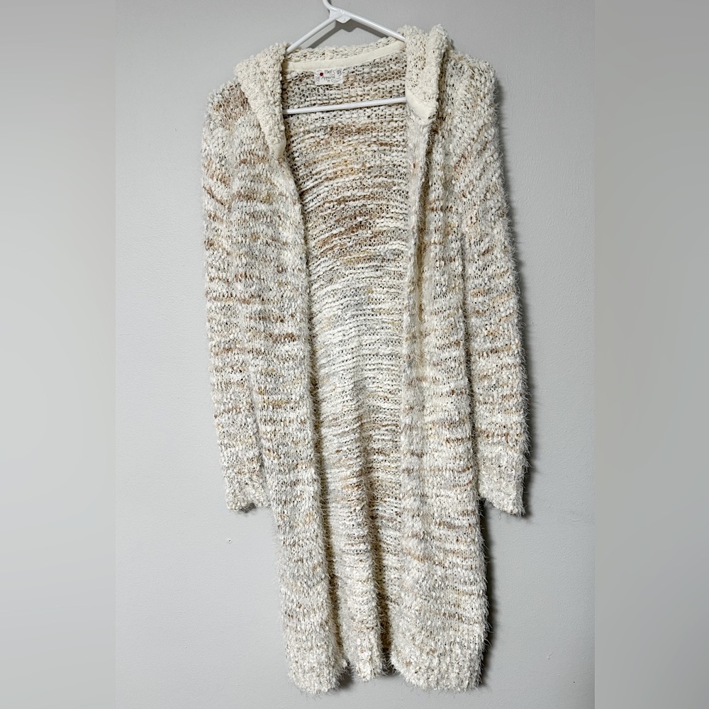 Womens Long Cardigan Hooded Sweater